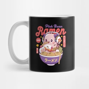 Pink Bean Ramen Kawaii Mug